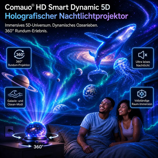 🌌Topacme® 5D 🔮 Mini-Sternenprojektor💡 — Dynamische Galaxiebeleuchtung für Schlafzimmer, Autos und entspannte Nächte