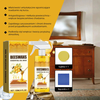 【Oficjalna Pielęgnacja Domu】✨ WoodGlow Pro · Naturalny wosk pszczeli do regeneracji 3w1 · Błyskawiczne usuwanie rys i tarcza antykurzowa do wszystkich powierzchni drewnianych — Nietłusta formuła roślinna, długotrwały połysk i ochrona w kilka sekund!