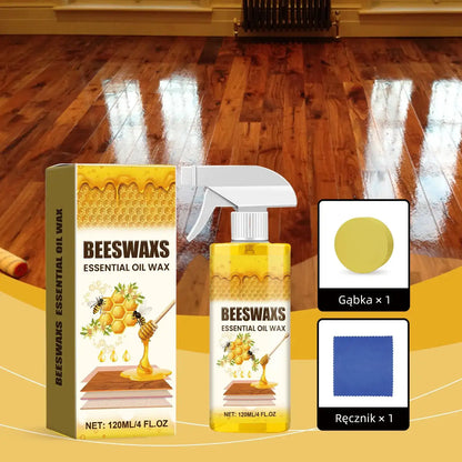 【Oficjalna Pielęgnacja Domu】✨ WoodGlow Pro · Naturalny wosk pszczeli do regeneracji 3w1 · Błyskawiczne usuwanie rys i tarcza antykurzowa do wszystkich powierzchni drewnianych — Nietłusta formuła roślinna, długotrwały połysk i ochrona w kilka sekund!
