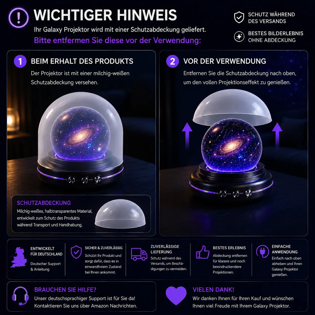 🌌🔮 Topacme® Mini-Sternenprojektor💡