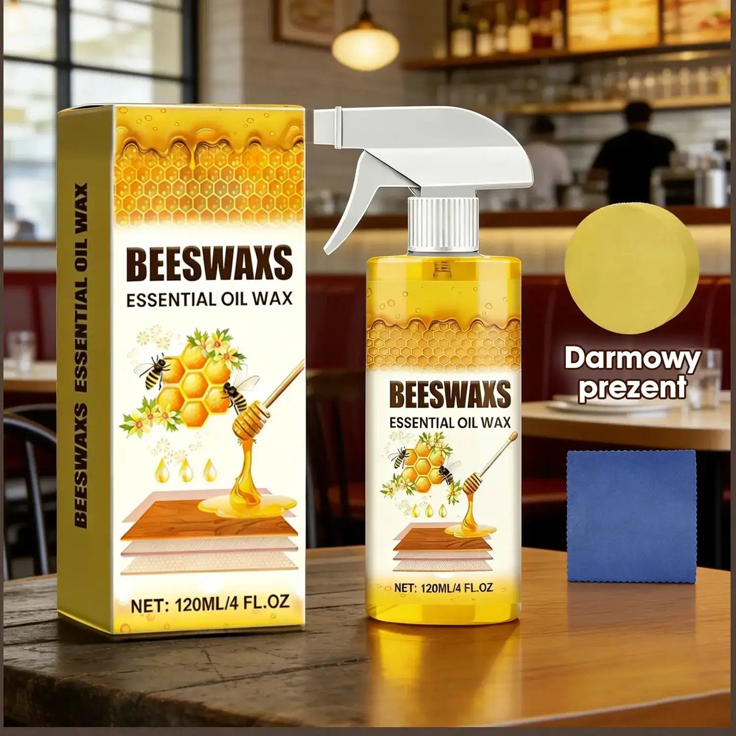 【Oficjalna Pielęgnacja Domu】✨ WoodGlow Pro · Naturalny wosk pszczeli do regeneracji 3w1 · Błyskawiczne usuwanie rys i tarcza antykurzowa do wszystkich powierzchni drewnianych — Nietłusta formuła roślinna, długotrwały połysk i ochrona w kilka sekund!