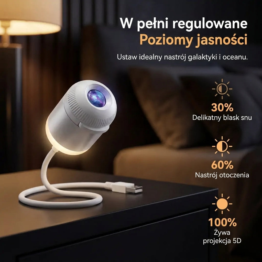 🌌 🧸 Projektor lampek nocnych Comauo® — Inteligentne, dynamiczne światło 5D do sypialni i pokoju dziecięcego